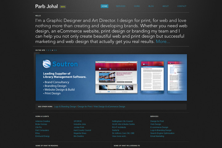 Parb Johal website preview